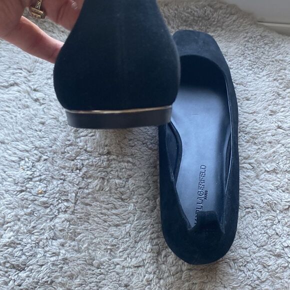 Karl lagerfield square toe flats size 9.5 .. brand new - Picture 2 of 4